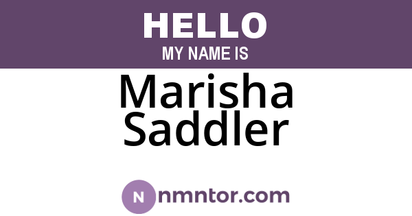 Marisha Saddler