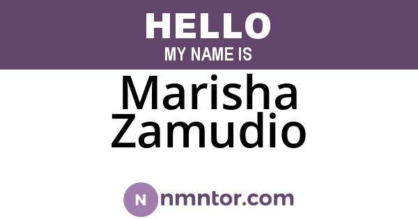 Marisha Zamudio