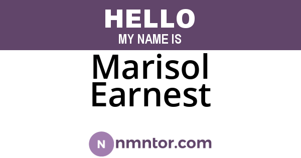 Marisol Earnest