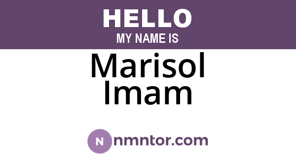 Marisol Imam