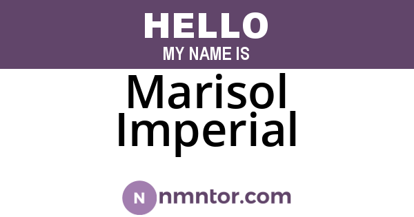Marisol Imperial