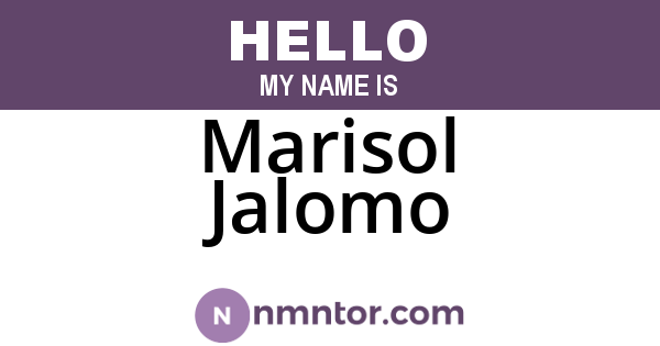 Marisol Jalomo