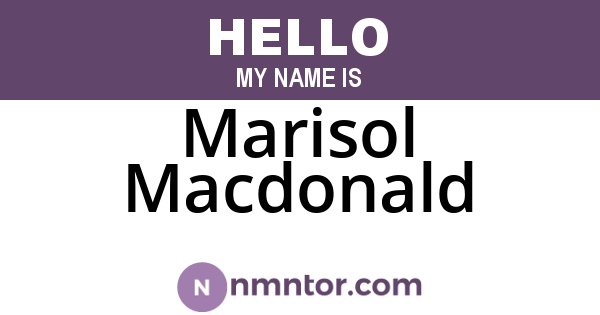 Marisol Macdonald
