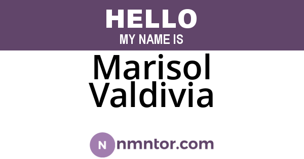 Marisol Valdivia