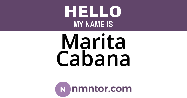 Marita Cabana