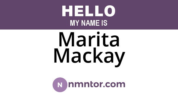 Marita Mackay