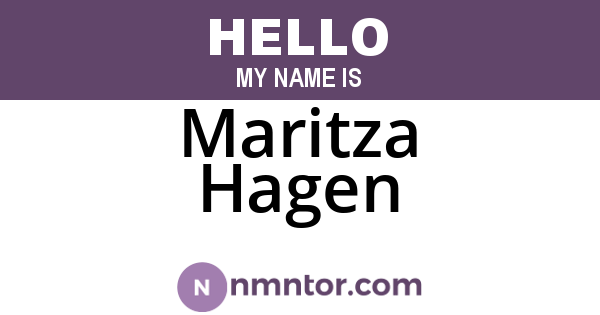 Maritza Hagen