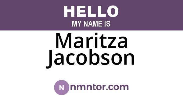Maritza Jacobson