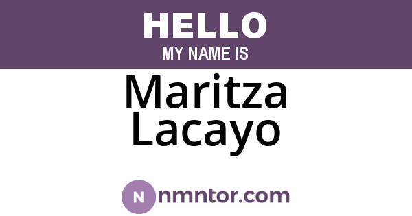 Maritza Lacayo