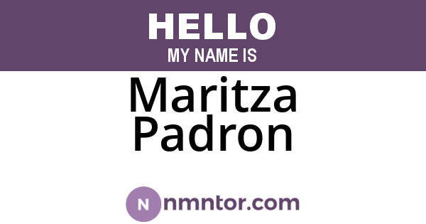 Maritza Padron