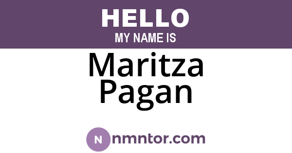 Maritza Pagan