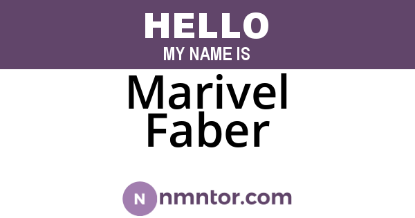 Marivel Faber