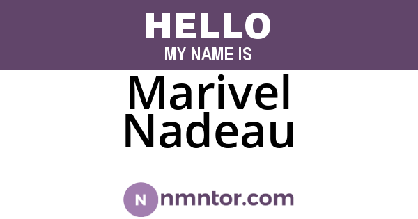 Marivel Nadeau