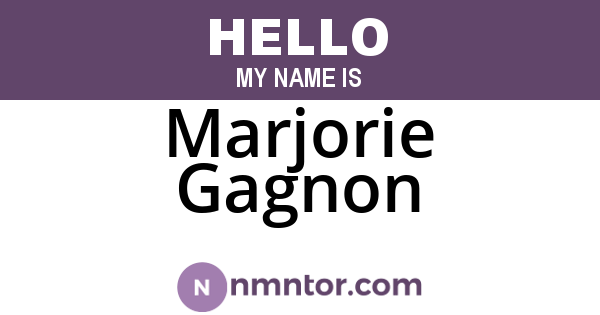 Marjorie Gagnon