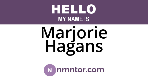 Marjorie Hagans