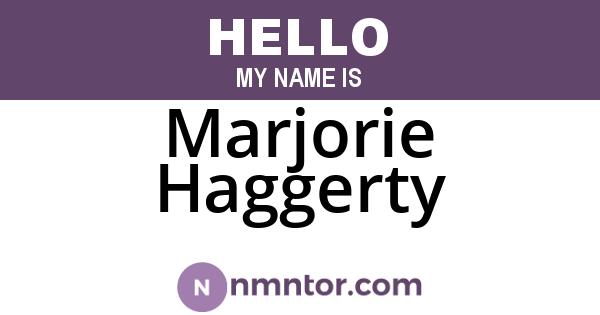 Marjorie Haggerty