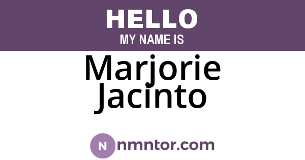 Marjorie Jacinto