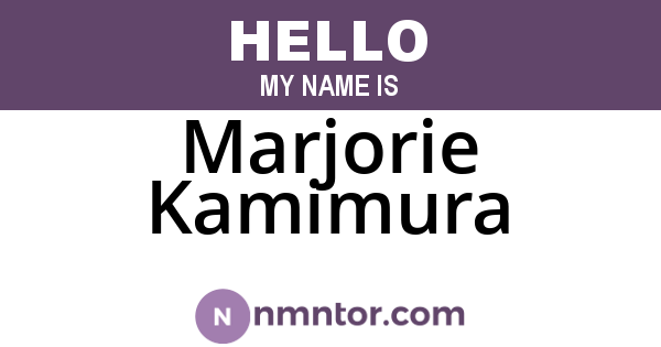 Marjorie Kamimura