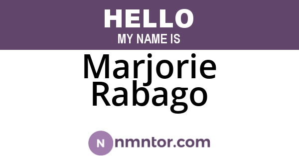 Marjorie Rabago
