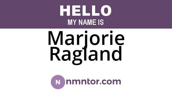 Marjorie Ragland