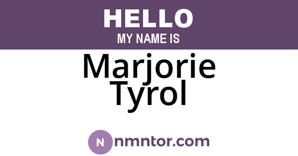 Marjorie Tyrol