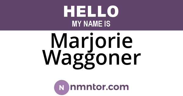 Marjorie Waggoner