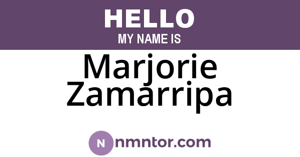 Marjorie Zamarripa