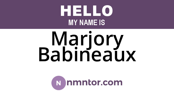 Marjory Babineaux