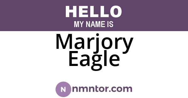 Marjory Eagle