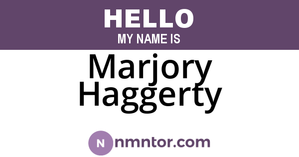 Marjory Haggerty