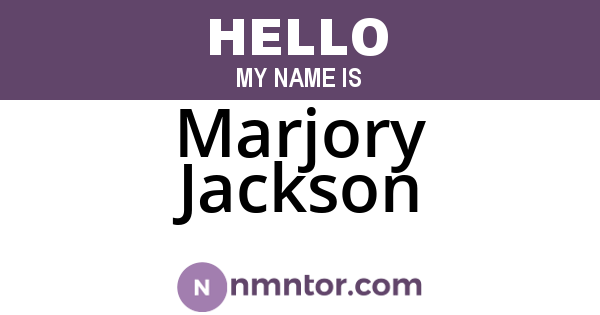Marjory Jackson