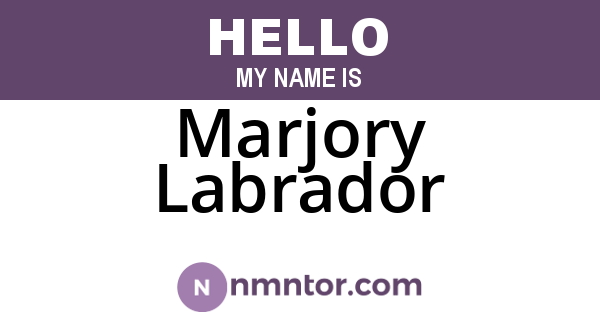 Marjory Labrador