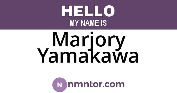 Marjory Yamakawa