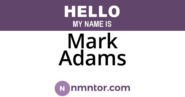 Mark Adams