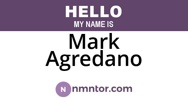 Mark Agredano