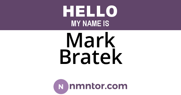 Mark Bratek