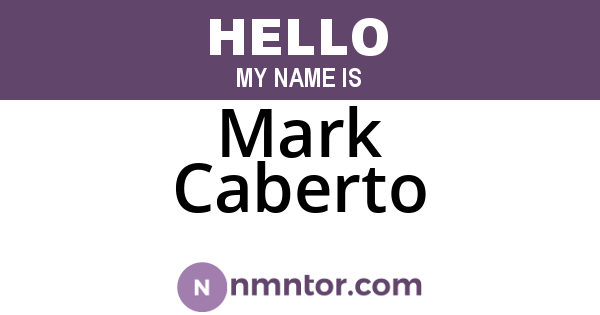Mark Caberto
