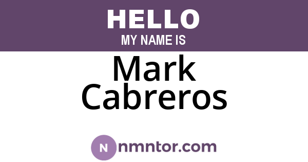 Mark Cabreros