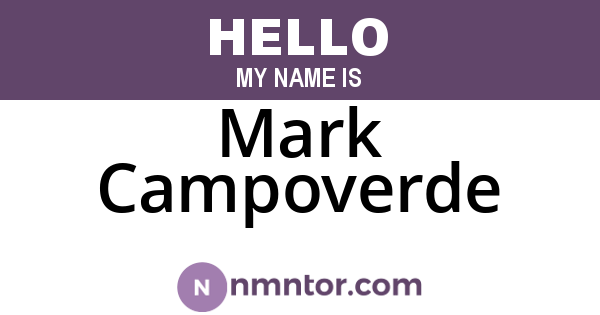 Mark Campoverde