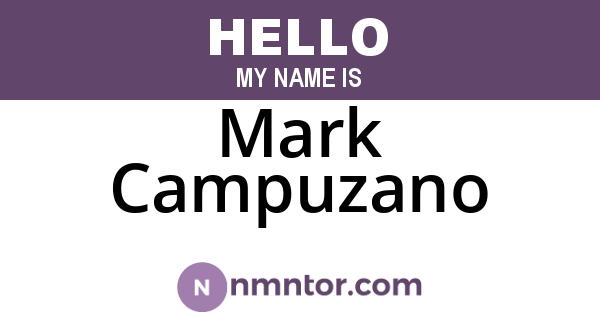 Mark Campuzano