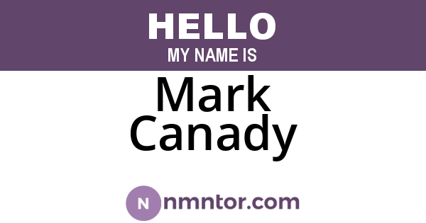 Mark Canady