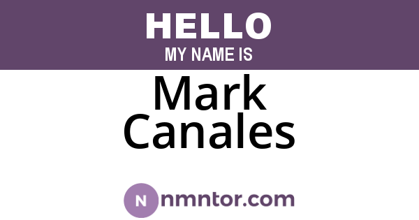 Mark Canales