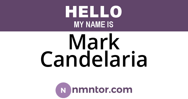 Mark Candelaria