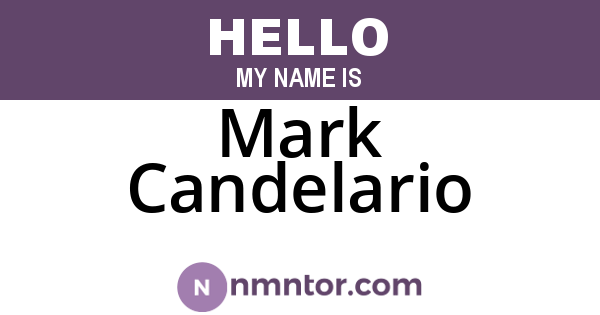 Mark Candelario