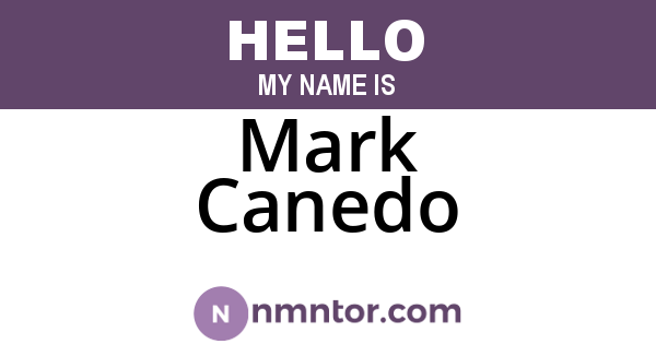 Mark Canedo