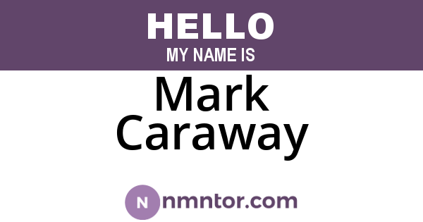 Mark Caraway