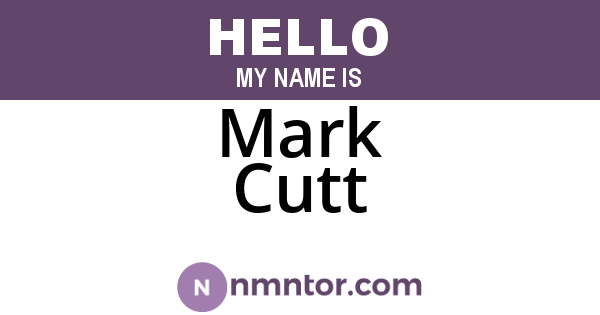 Mark Cutt