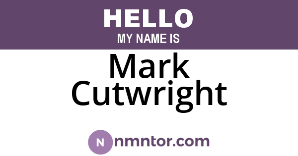 Mark Cutwright