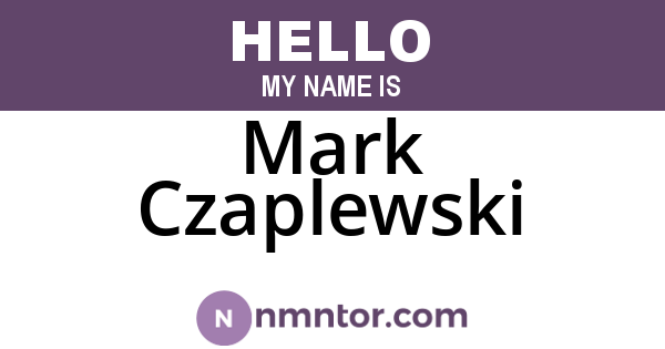 Mark Czaplewski
