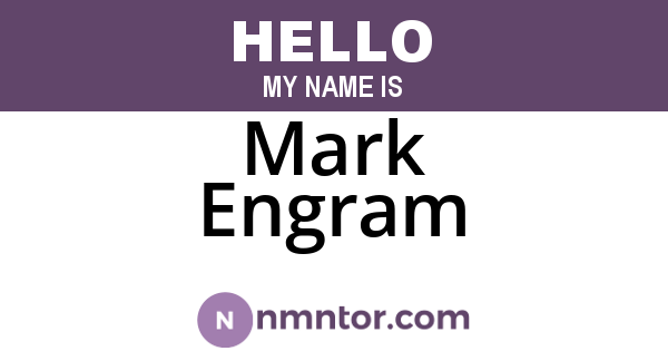 Mark Engram